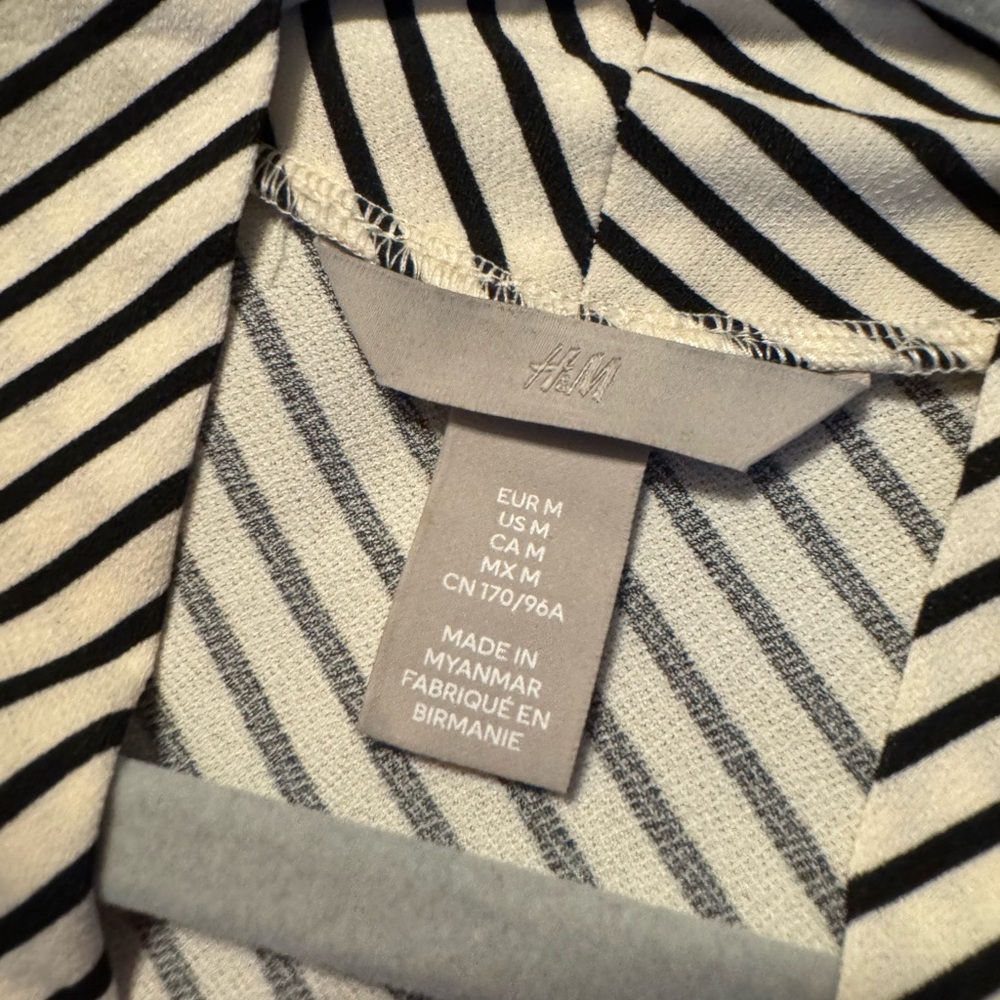 H&M Monochrome Striped Shirt